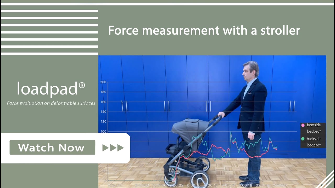 Force measurement with a stroller