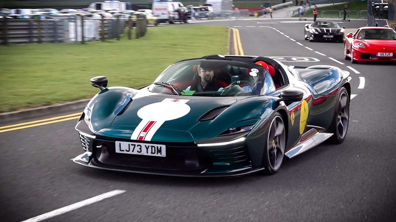 INSANE Ferrari Convoy arriving at Silverstone Circuit