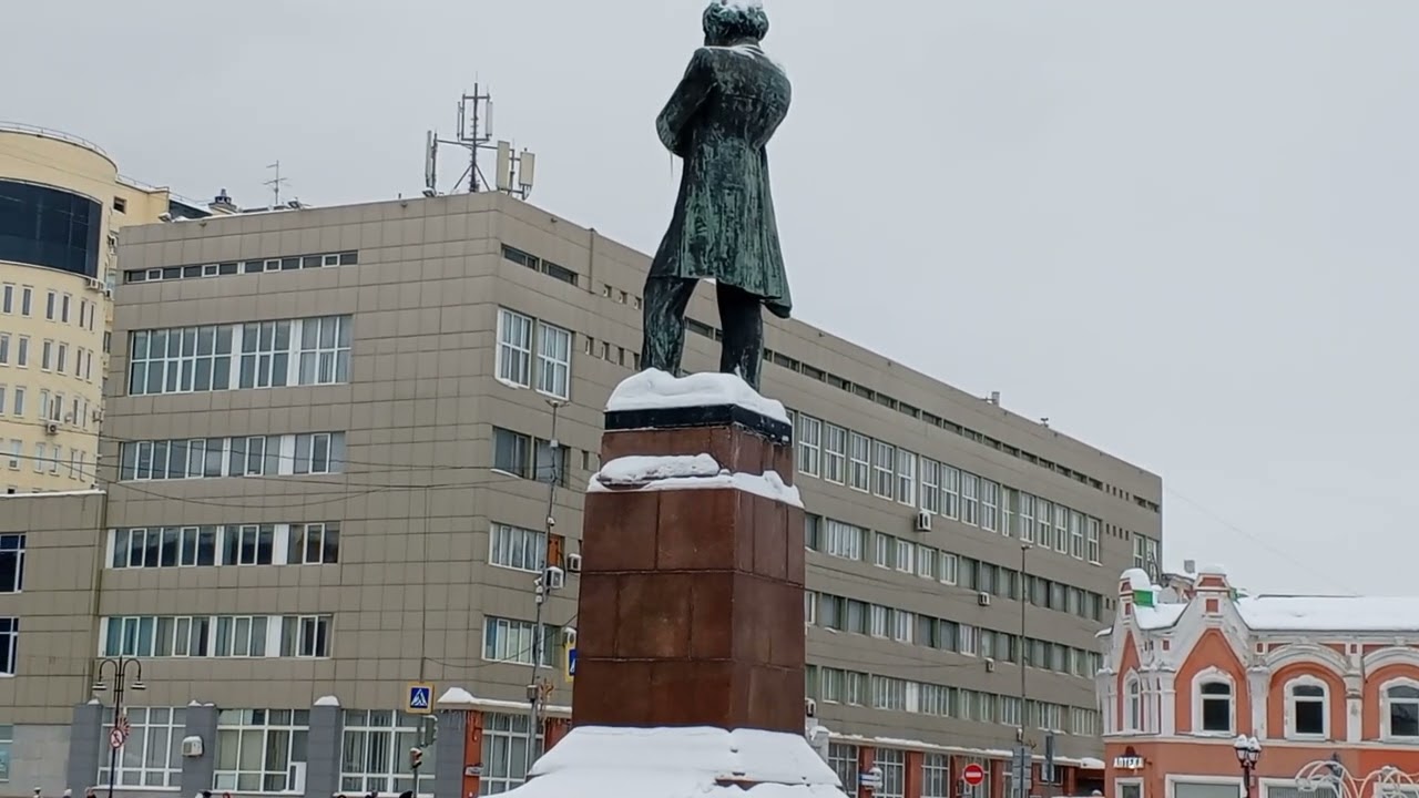 Саратов. Улица Радищева. Центр.Зима-зима.