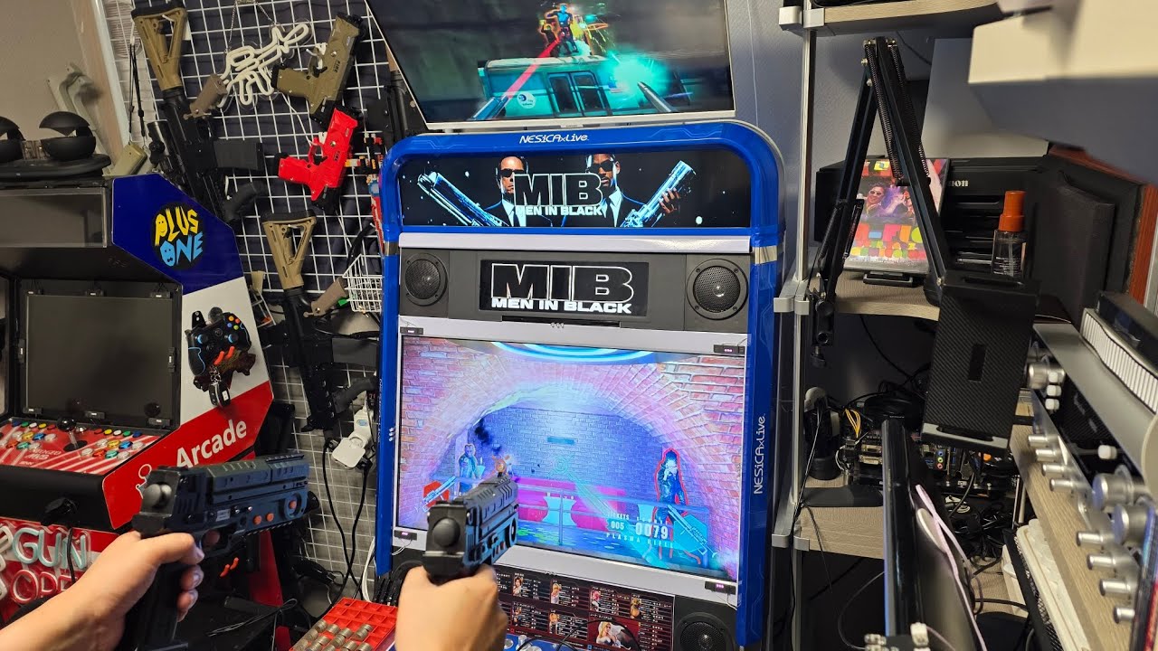 Man In Black Arcade (Standalone ver) | 2 player test (x-gunner pistol wireless lightgun)