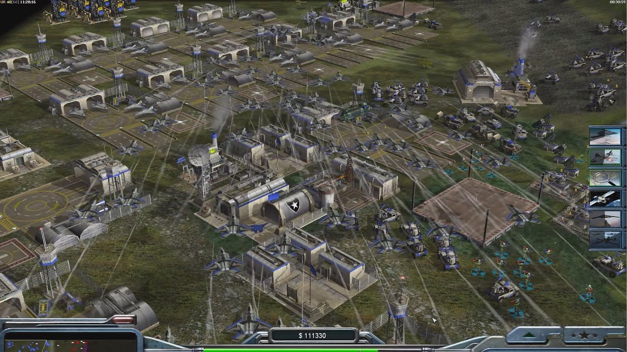 ВВС США - Command & Conquer Generals Zero Hour - Сложный игровой процесс 1 против 7