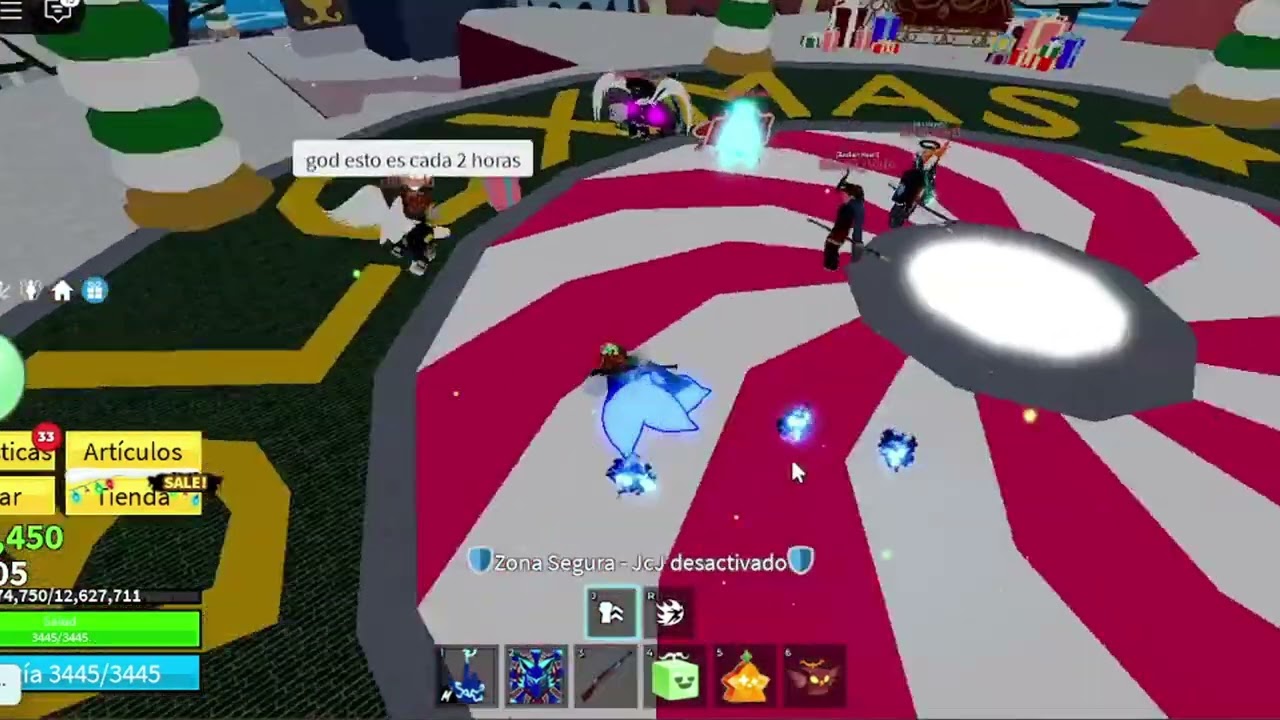 Sin suerte en este evento de navidad de Blox fruits