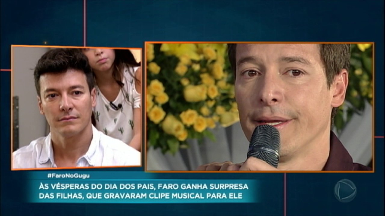 Filhas de Rodrigo Faro gravam clipe e fazem homenagem ao pai