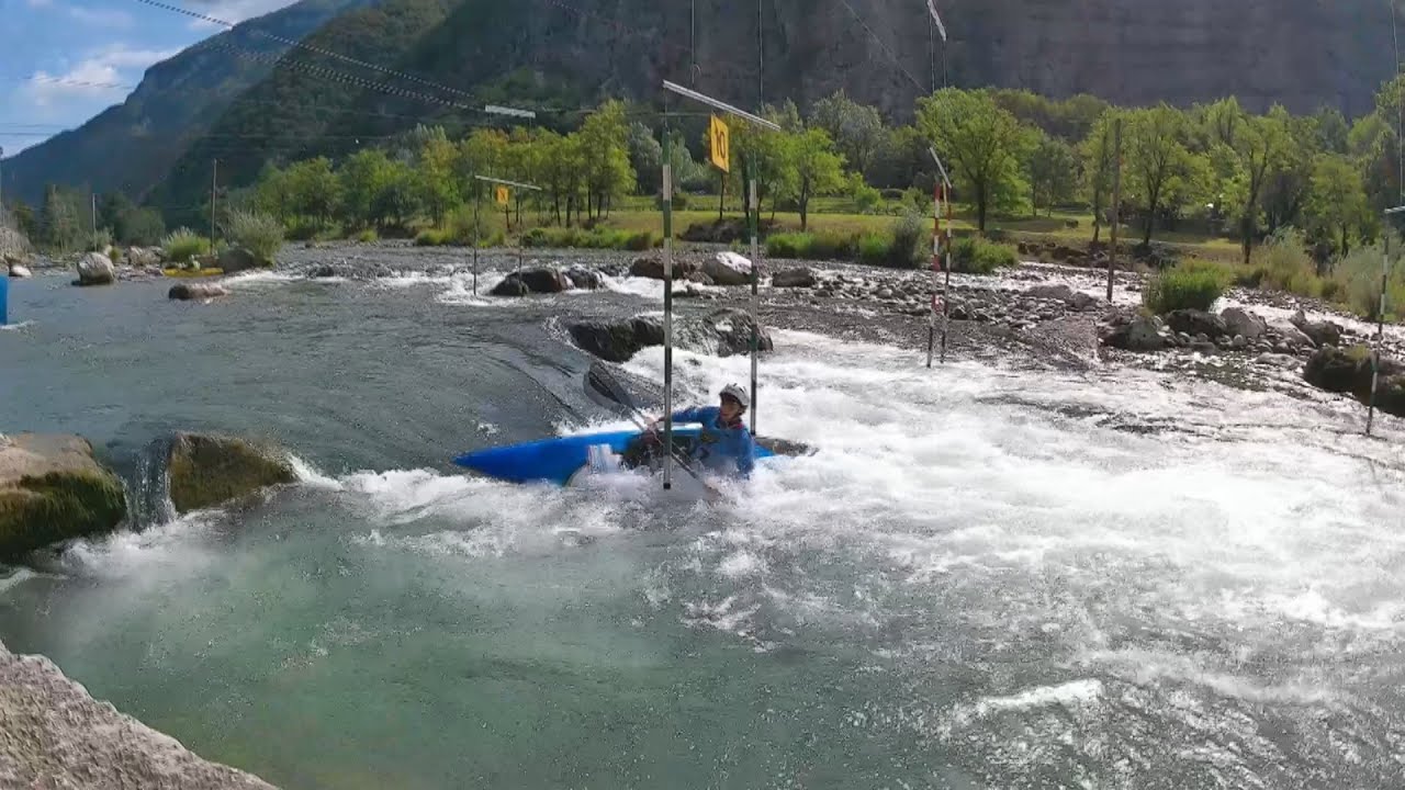 Gli atleti del CC Nervi a Valstagna, 23 agosto 2020, campionati italiani Under 23 di slalom