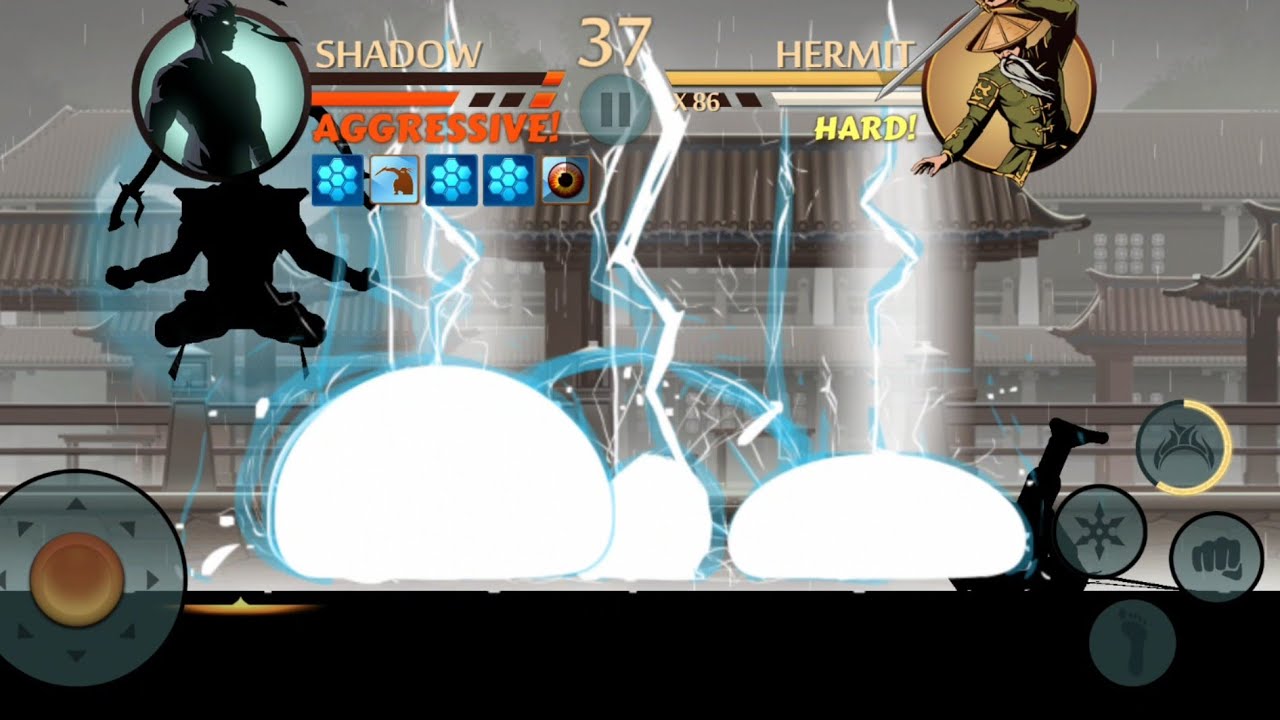 Shadow fight 2 | Act 2 | BOSS BATTLE : Hermit (impossible version) #shadowfight2 #gaming #gameplay 