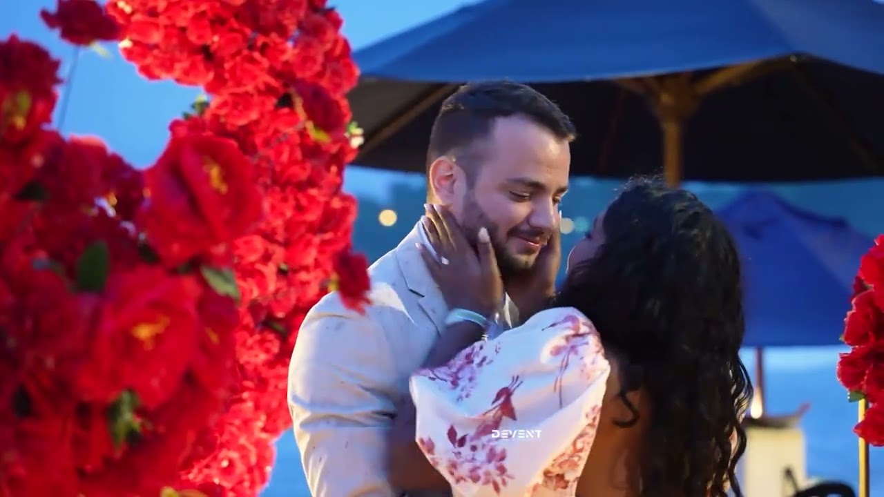 Nico & Shini’s Surprise Beach Proposal 💍❤️ | Red Heart Décor for an International Love Story