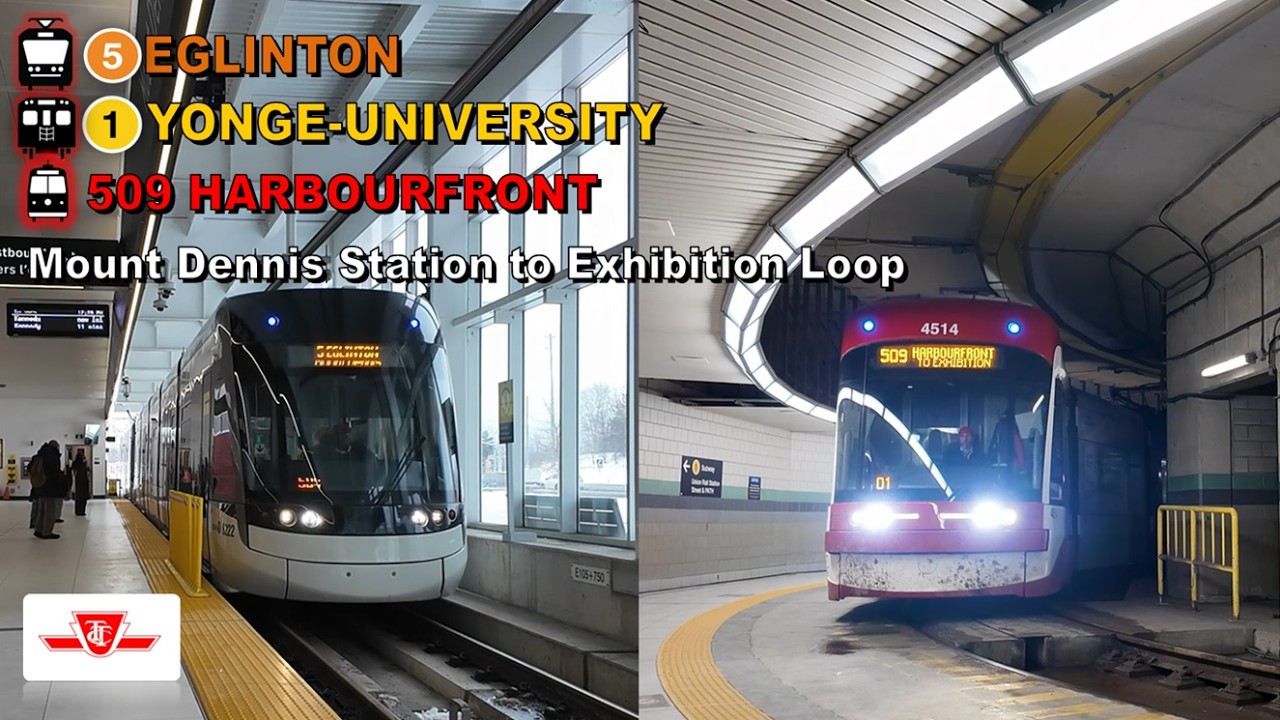 TTC POV Ride: Mount Dennis Station to Exhibition Loop Via Cedarvale Station