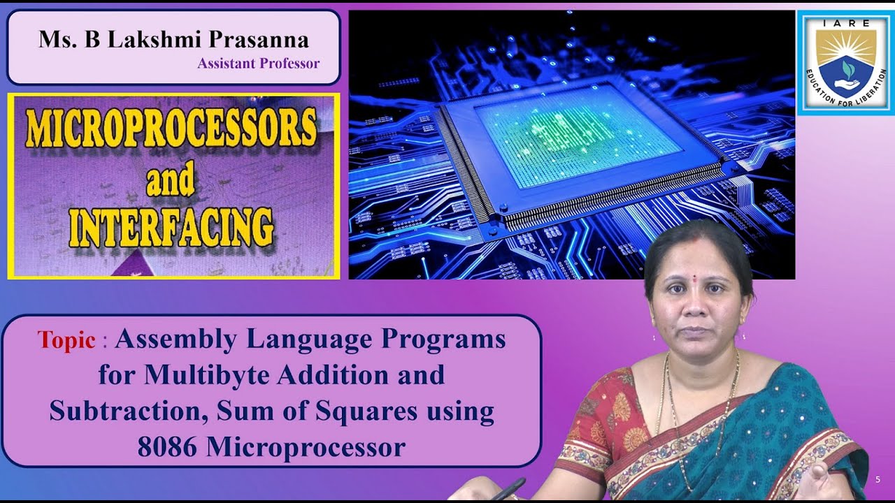 Assembly Language Programs for Multibyte Addition and Subtraction by Ms. B Lakshmi Prasanna