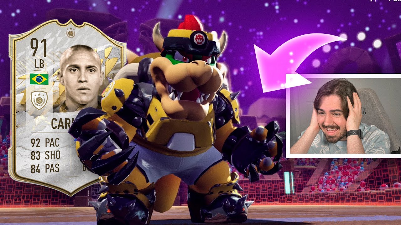 TRANSFORMEI MEU JOGADOR NO ROBERTO CARLOS!!! COPA DO MUNDO MARIO STRIKERS
