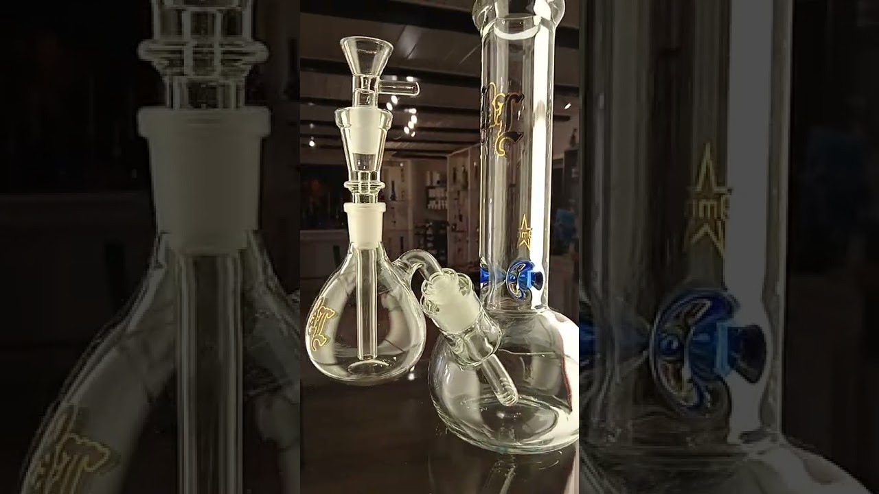 Black Leaf Bong med precooler 30 cm