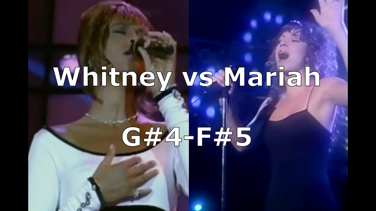 Whitney Houston vs Mariah Carey in 1993 (G#4-F#5)