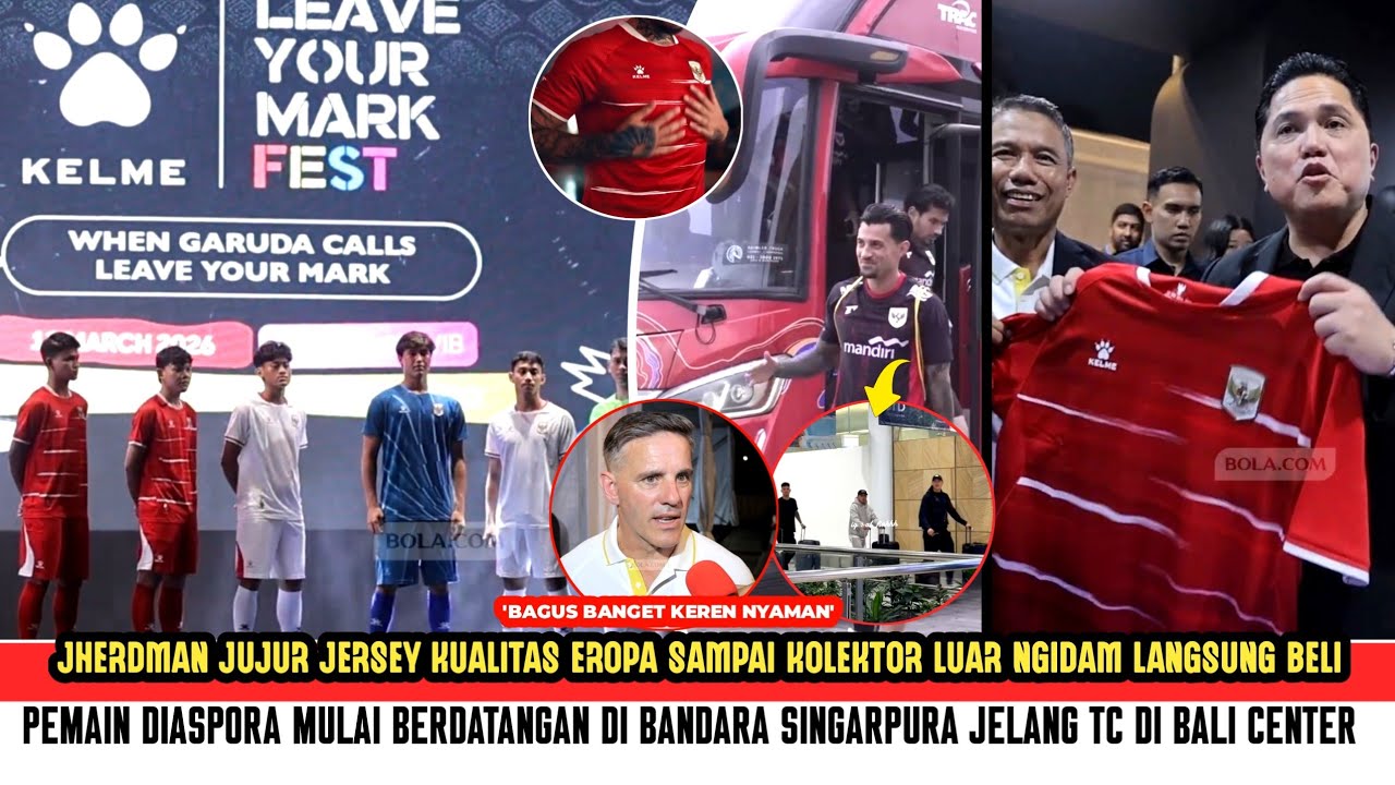 🔥KUALITAS EROPA! Kolektor Jersey Luar borong usai KELME RESMIKAN~Saat Pemain Diaspora siap TC BALI?