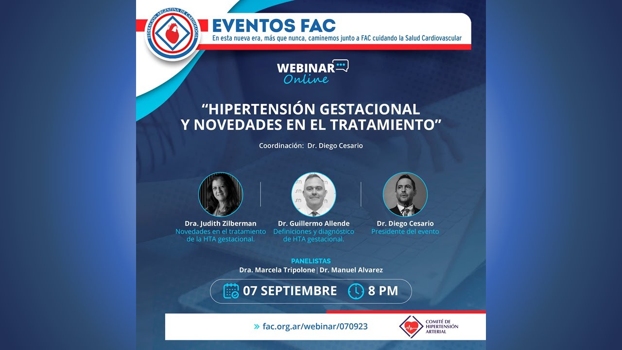 Webinar FAC  - Novedades en el tratamiento de la hipertensión durante el embarazo