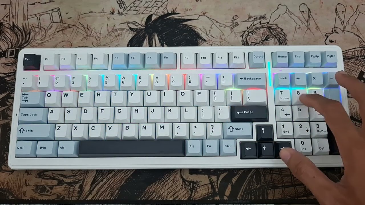 AULA F99 Mechanical Keyboard RGB Light Show &ndash; Stunning Backlight Demo!