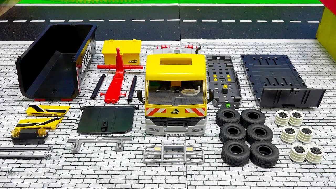 PLAYMOBIL грузовик игрушечный автомобиль сборка для детей Dump Truck Toy Assembly