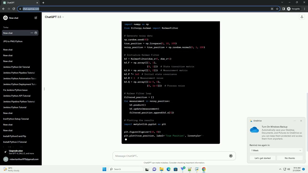 kalman filter noise reduction python