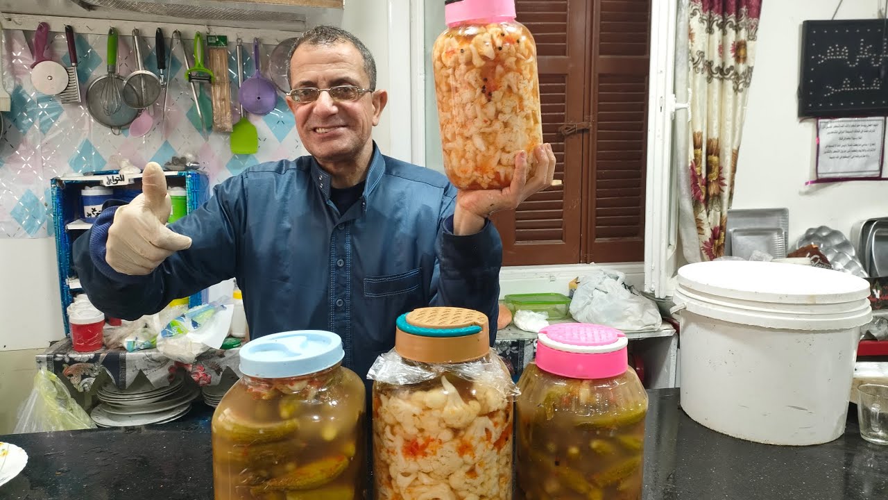 معلقة واحدة عل برطمان مخلل الخيار و القرنبيط وادعيلي هي دي اسرار معامل الطورشي 🥕🌶️👍