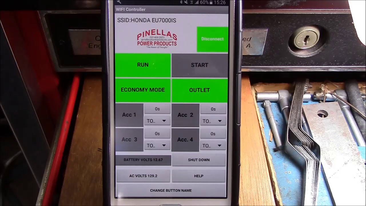 Honda EU7000iS Generator Smartphone WiFi Remote Control by Pinellas Power Products.com