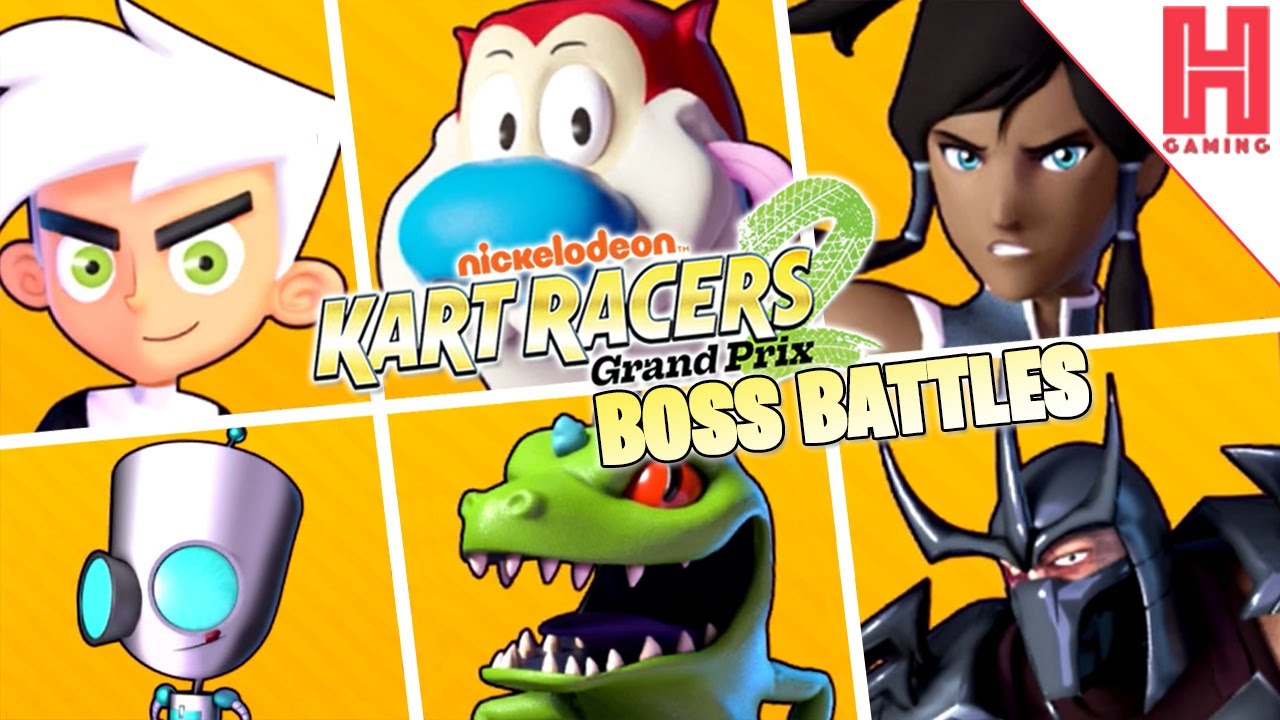 All Boss Battles - Nickelodeon Kart Racers 2: Grand Prix - Nintendo Switch