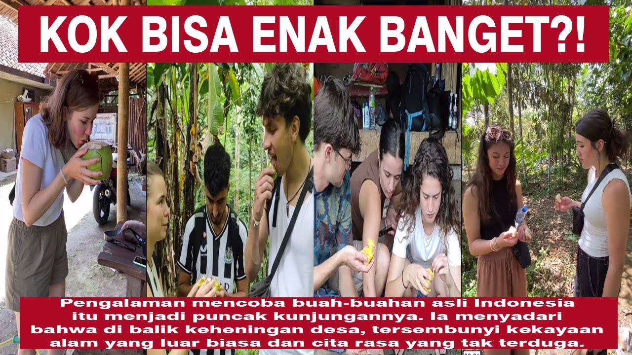 Bule : Gila!! Enak Banget..! Buah Ini Cuma Ada di Indonesia! Reaksinya Pas Makan Bikin Ngakak !!