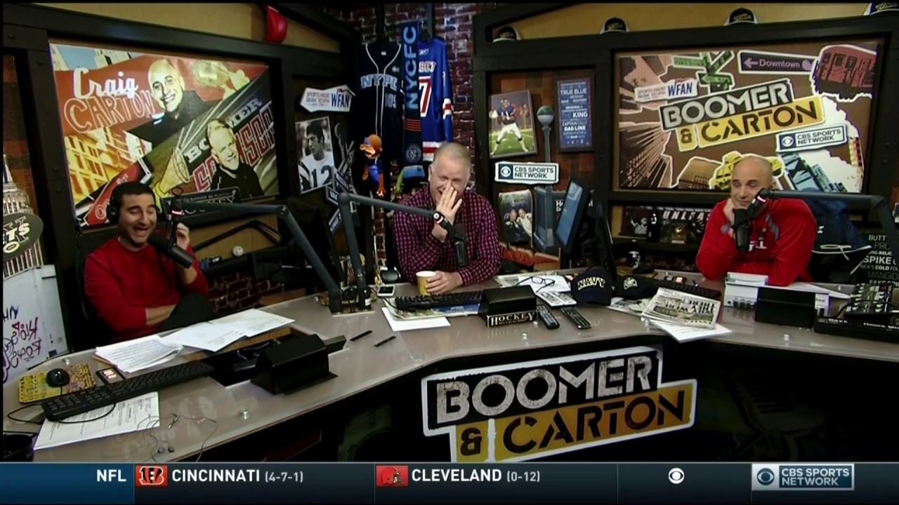 Boomer and Carton Mike Francesa singing 8 Days of Christmas 12/09/2016