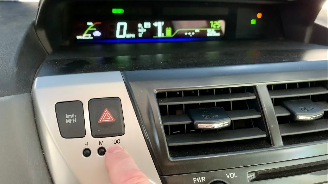 How To Change The Time On A Toyota Prius Clock
