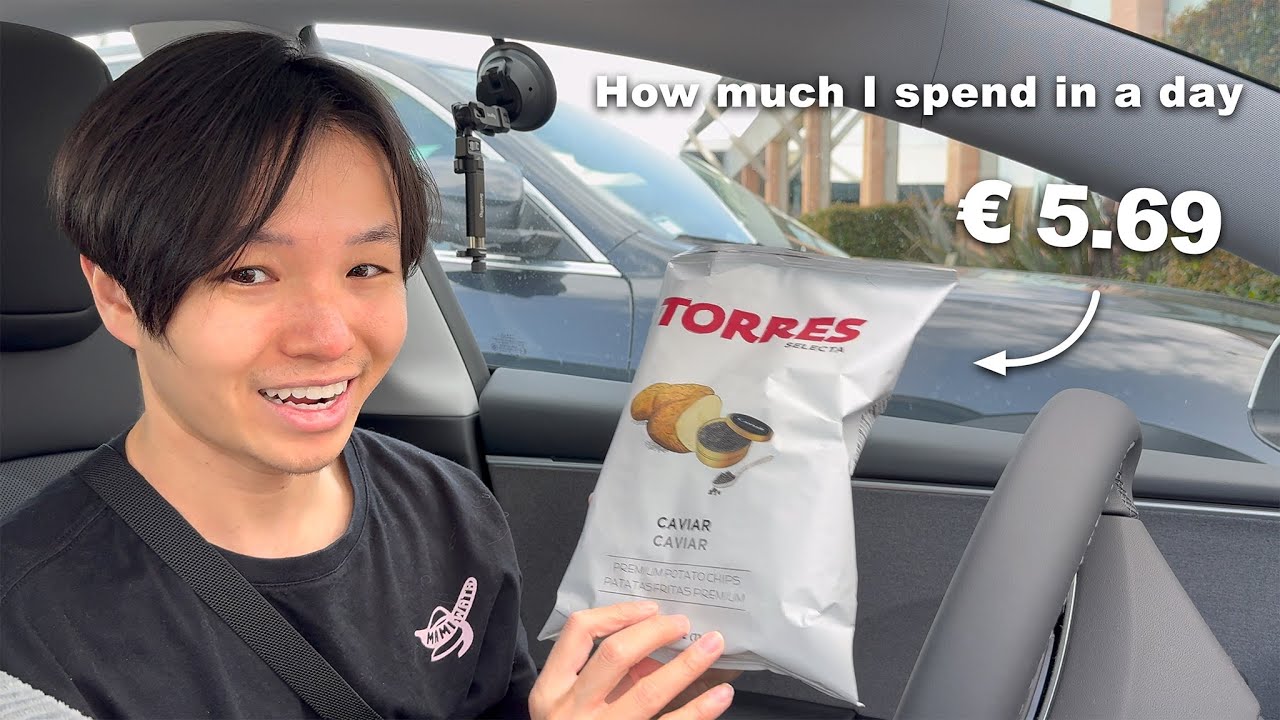 How much I Spend in a Day Living in Portugal 🇵🇹 (2024) with my TESLA | Organic Grocery Haul, Movies