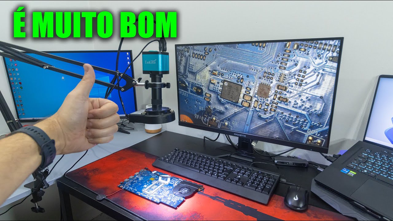 COMPREI UM SUPER MICROSCÓPIO 4K DO ALIEXPRESS, VALEU MUITO A PENA