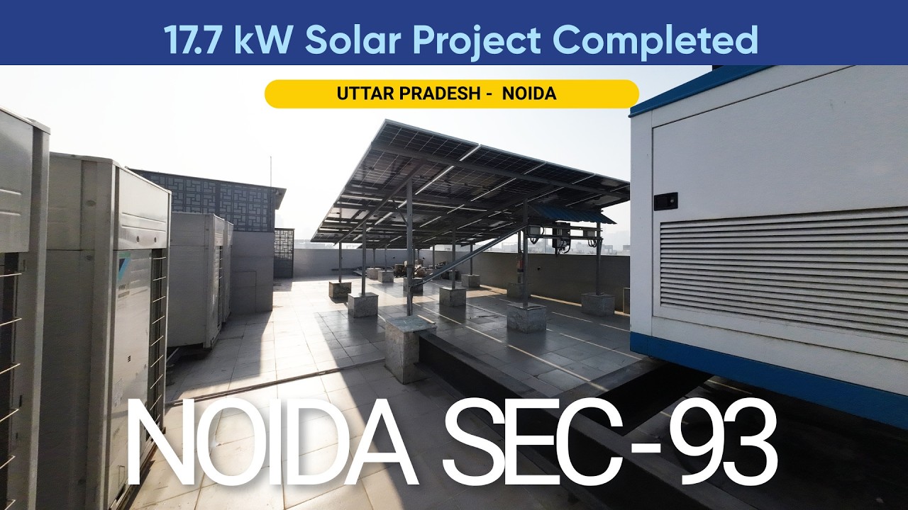 Sector 93 Noida 17.7kW Solar Installation by Exolar Energy | Uttar Pradesh