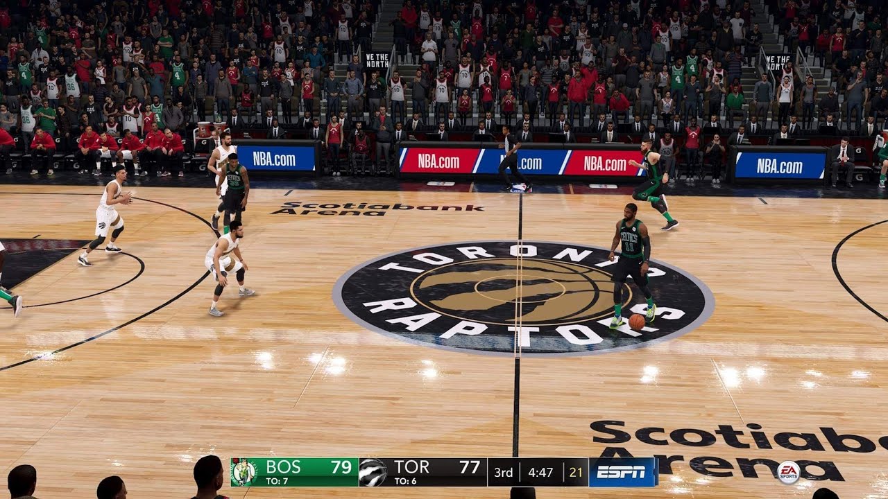 NBA LIVE 19 NEW PATCH 1.22 W/ Commentary! 12 Min Qrt's Part 2 - Celtics vs Raptors PS4 PRO - HD