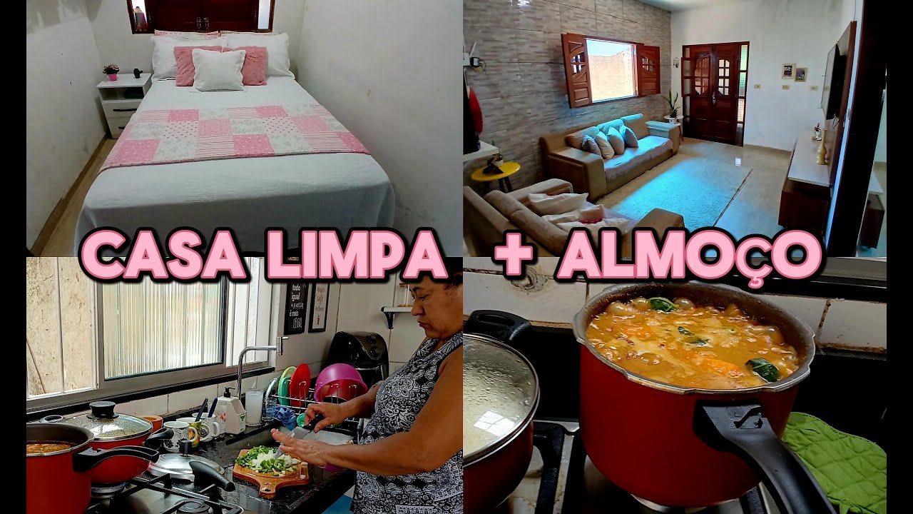 Faxina Completa: Sala, Quarto e Fiz Almoço