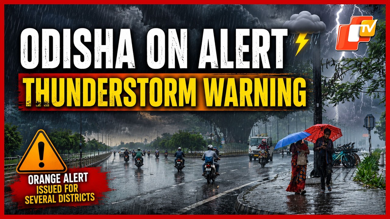 Thunderstorms, Heavy Rain To Lash Odisha; Orange Alert Issued For Several Districts