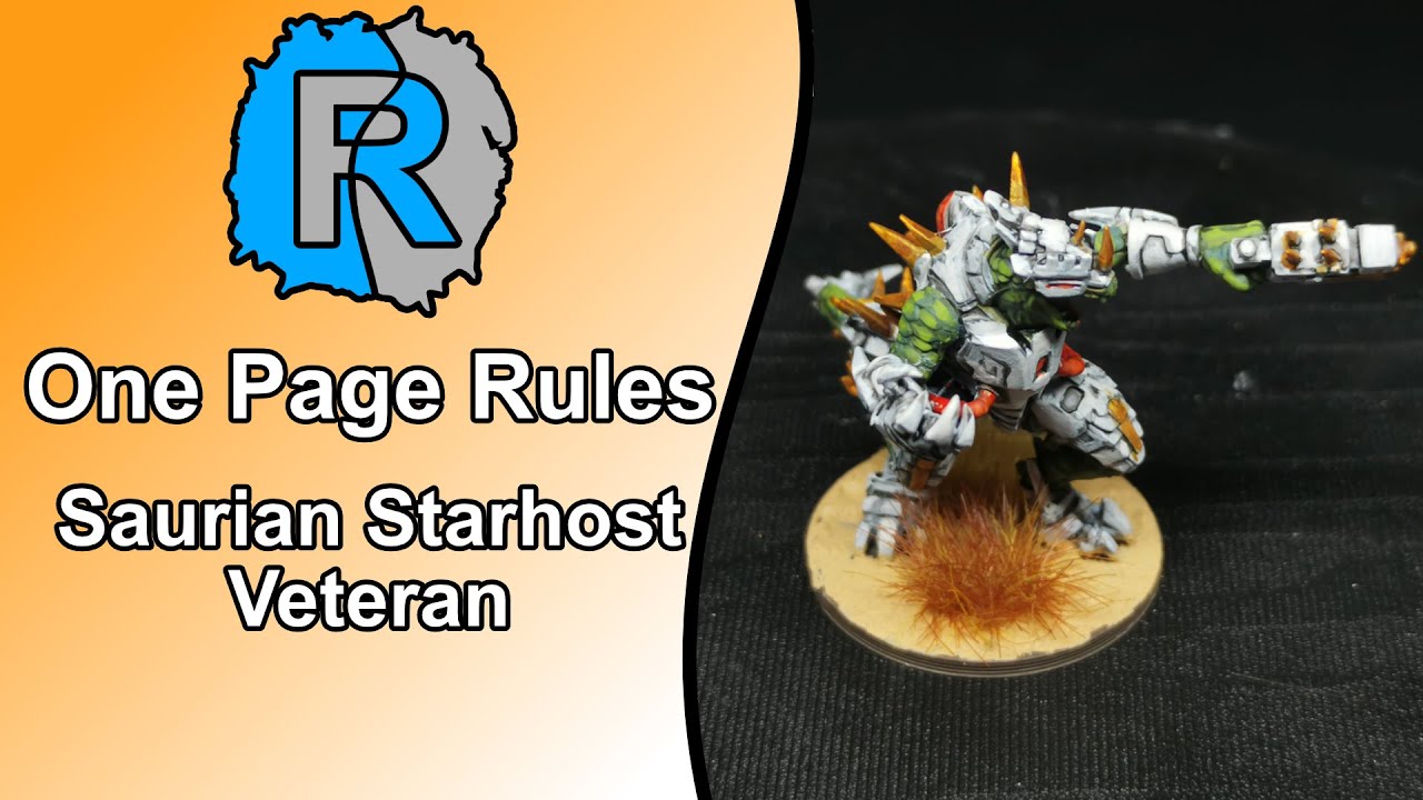Starhost Veteran - One Page Rules - Saurian Starhosts, 3D Printed Army