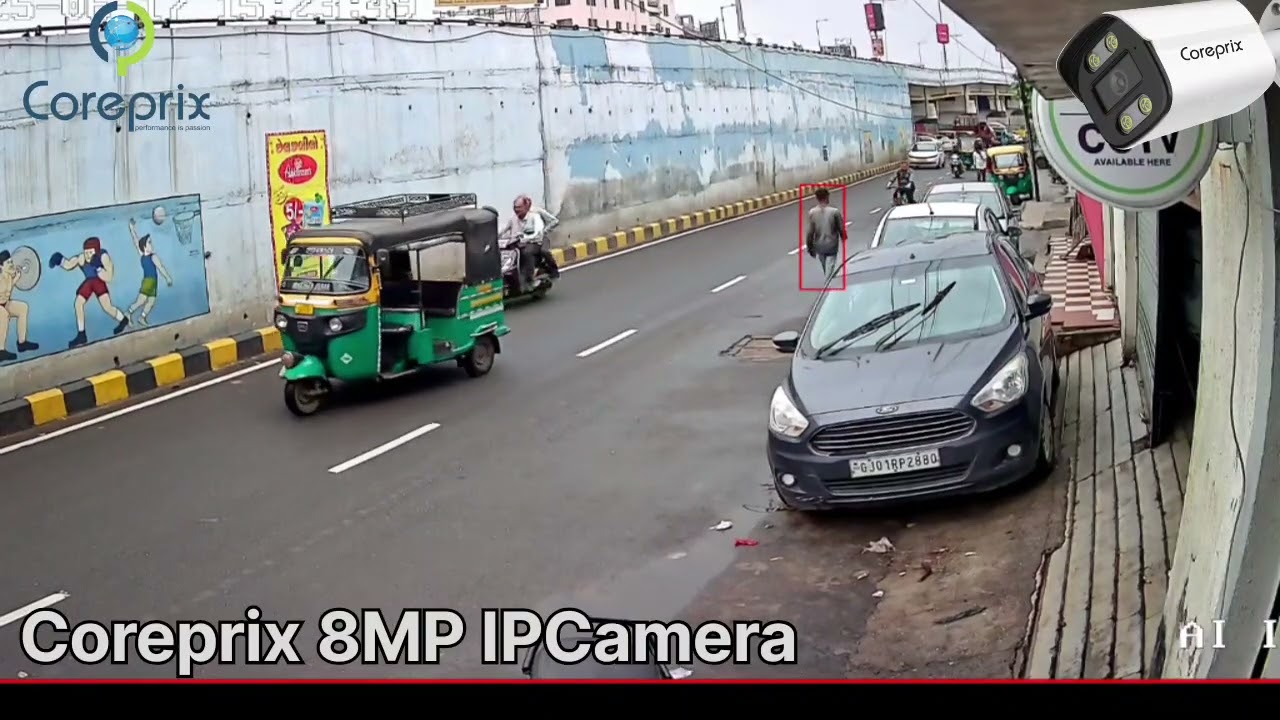 Coreprix  8mp ip Network  Camera Demo Video