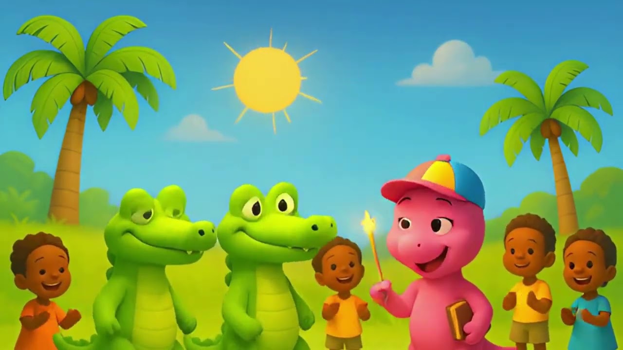 « Ah ! Les crocodiles 🐊 | Comptine pour enfants en 3D avec Mimi | Chanson Mimi Comptine »