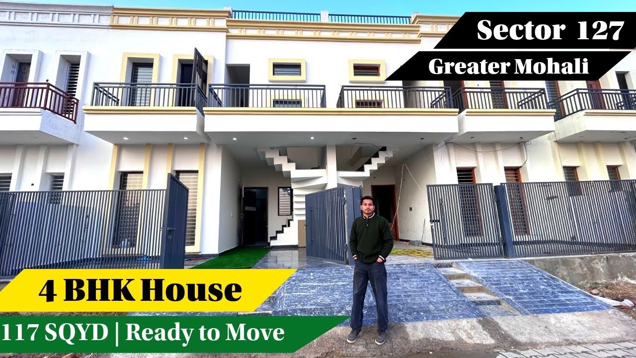Best 4 BHK House In Sector 127 Mohali | Sunlight Facing | 4 Car Parking 🚗