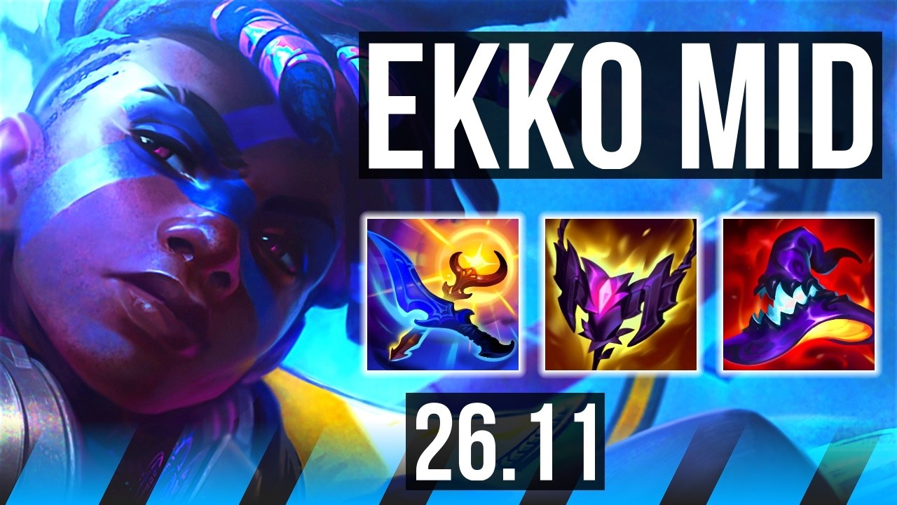 EKKO vs IRELIA (MID) | Perfect KDA: 16/0/2 | EUW Challenger | 26.11