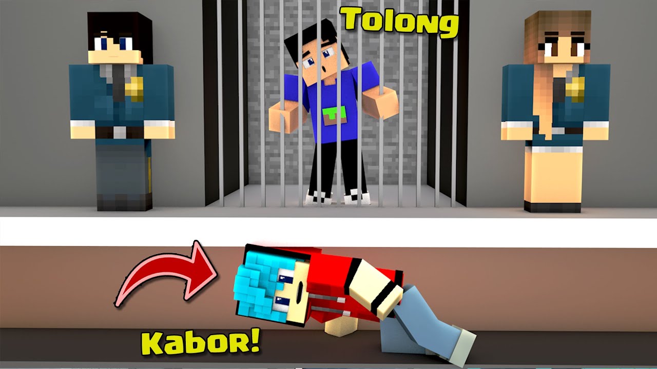 KABUR DARI PENJARA TERKETAT DI DUNIA MCPE
