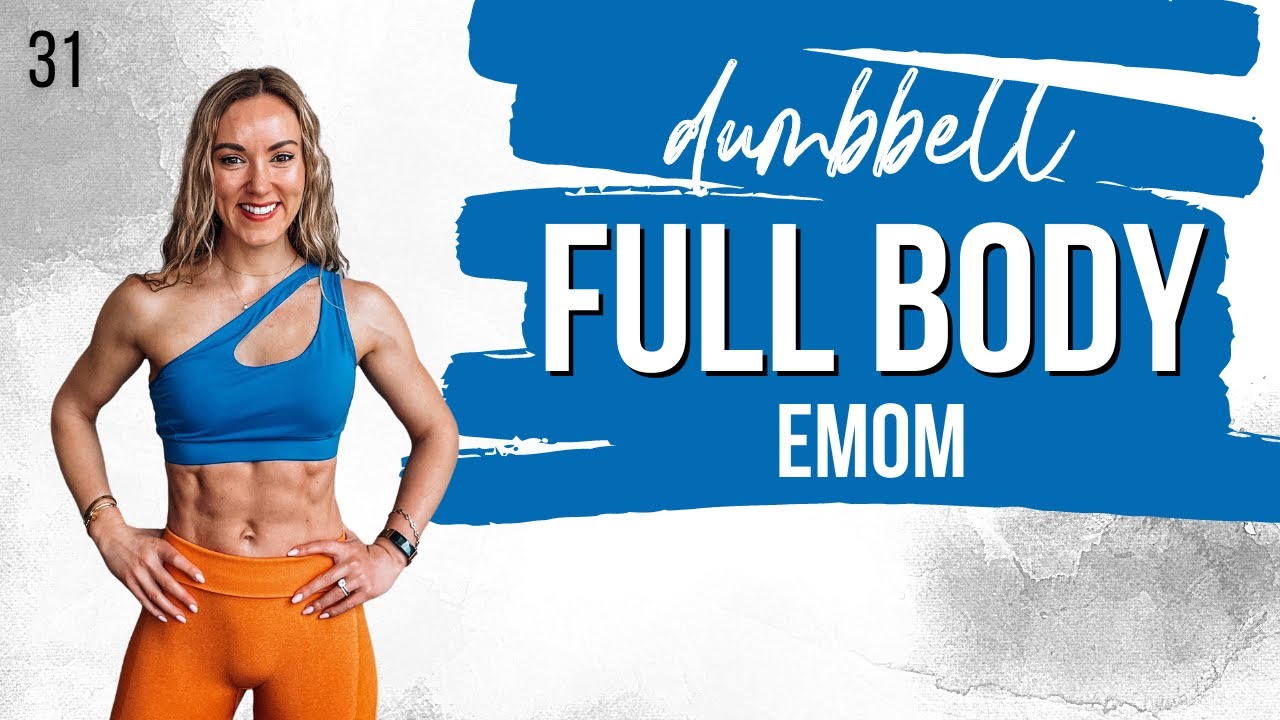 🔥 FIRE EMOM Full Body Workout With Dumbbells at Home | STRONG SUMMER DAY 31