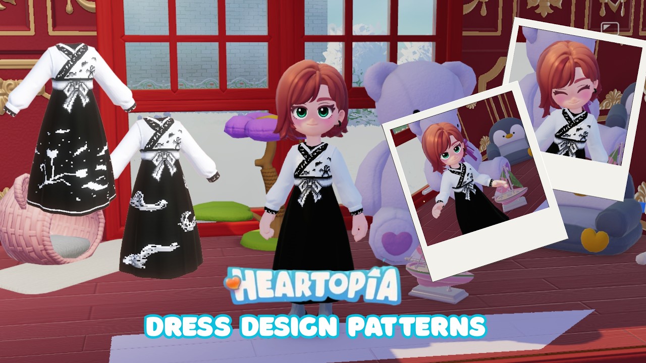 Designing Hanfu Dress Patterns✨ | Heartopia Drawing Process