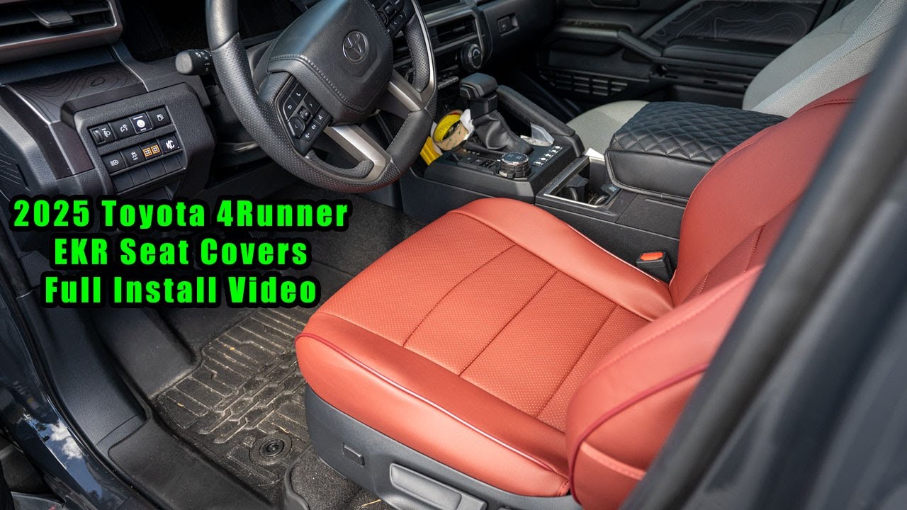 2025 Toyota 4Runner Aftermarket Seat Cover Full Install - EKR