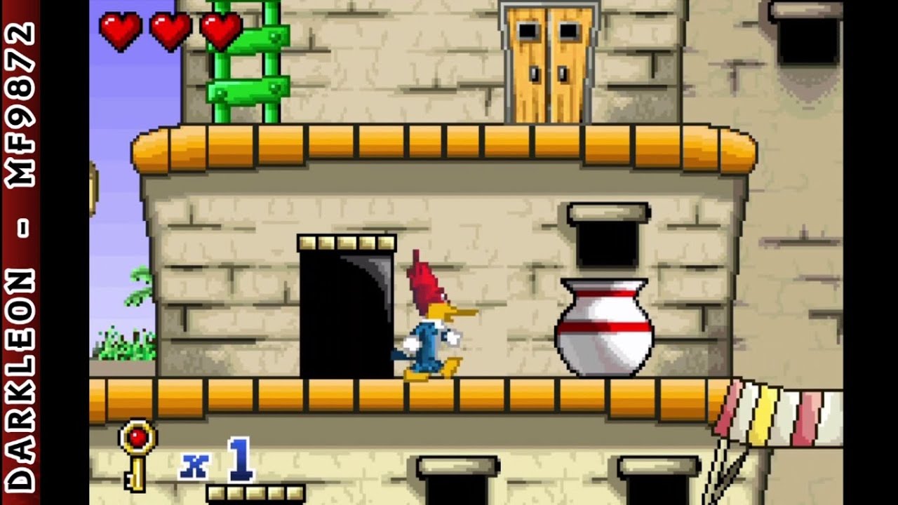 Game Boy Advance - Woody Woodpecker in Crazy Castle 5 © 2003 Kemco - Gameplay