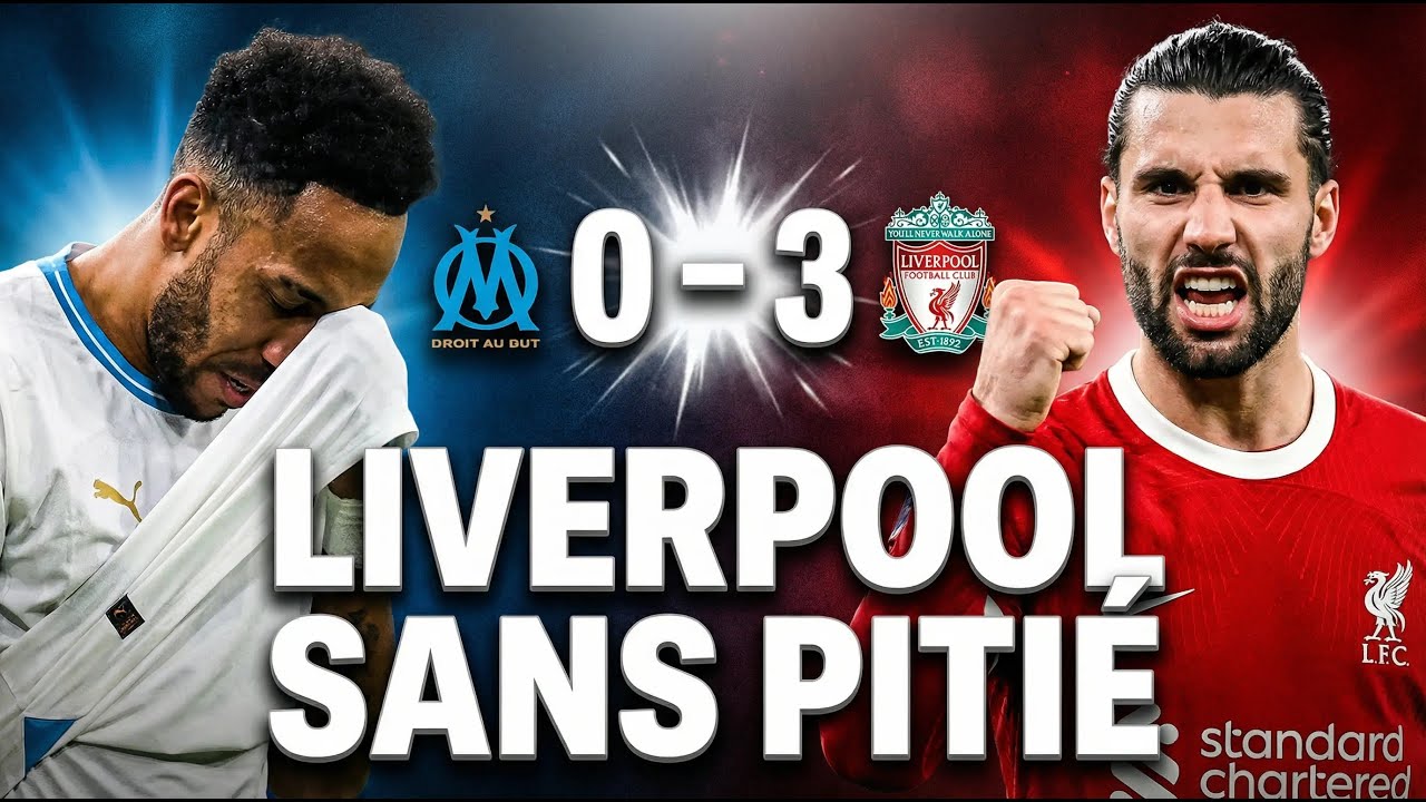 Marseille 0 - 3 Liverpool la nuit européenne qui a laisser un goût amer au Vélodrome...