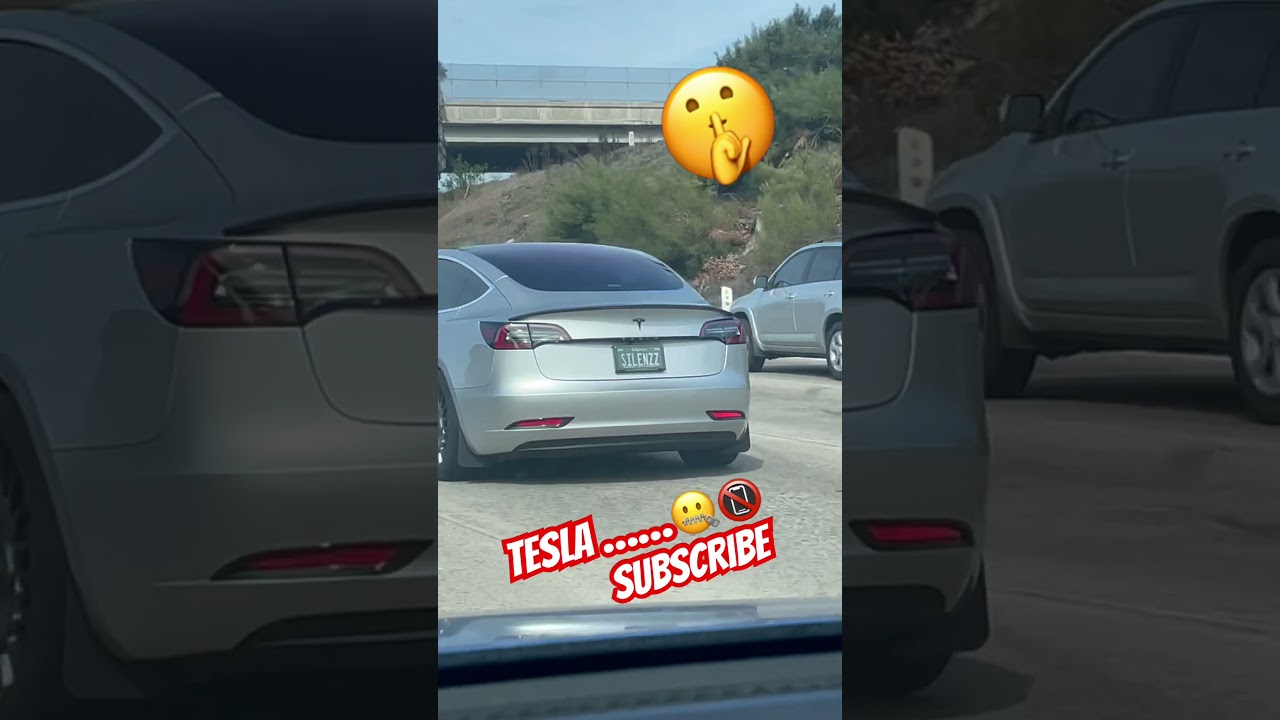 #tesla #silence #silent #electricvehicle  Tesla with custom plate