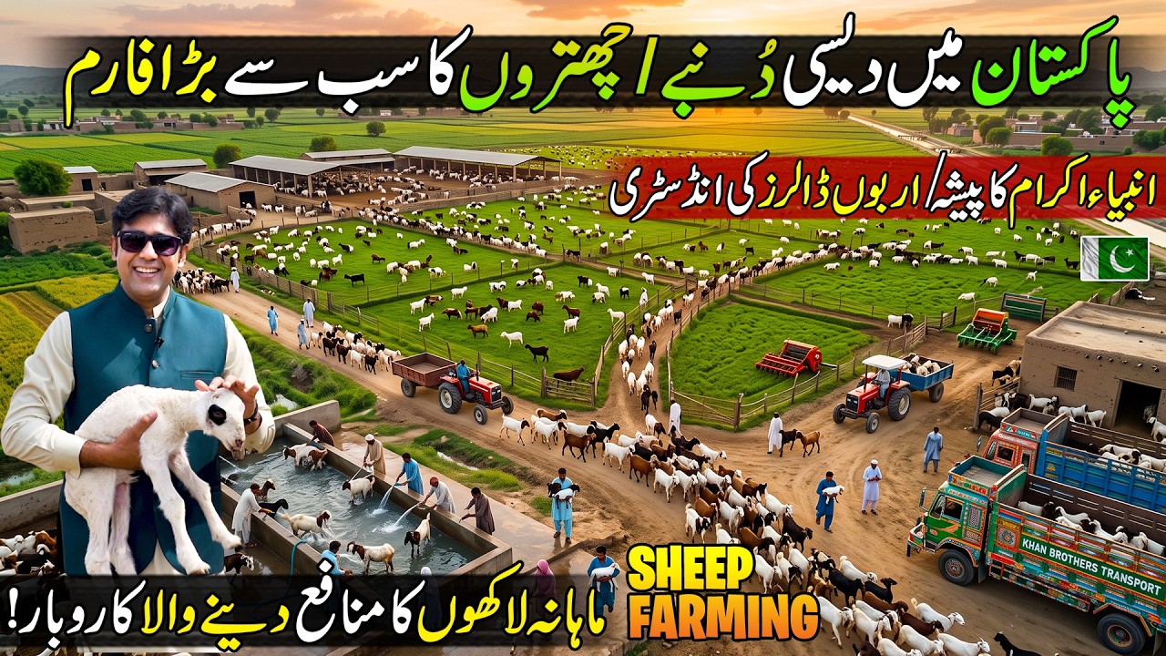 Pakistan's Biggest Sheep Farm 🇵🇰 | Modern Farming 🐑 & Smart Livestock Management | Discover Pakistan