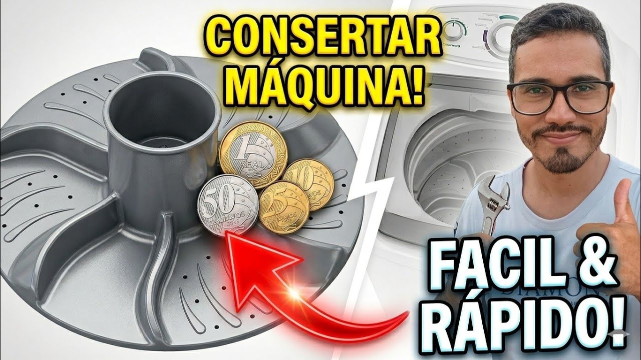 ✅COMO tirar MOEDA de DENTRO do TANQUINHO COLORMAQ