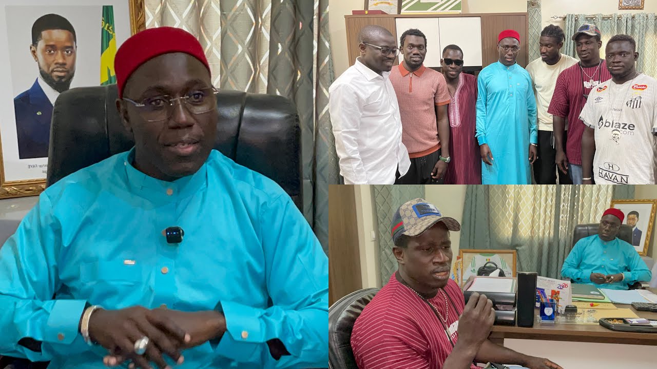 Ndandy Fall et Son Staff Reçu Par le Maire de Grand Yoff Madiop Diop Pour Direction le 21Mars..
