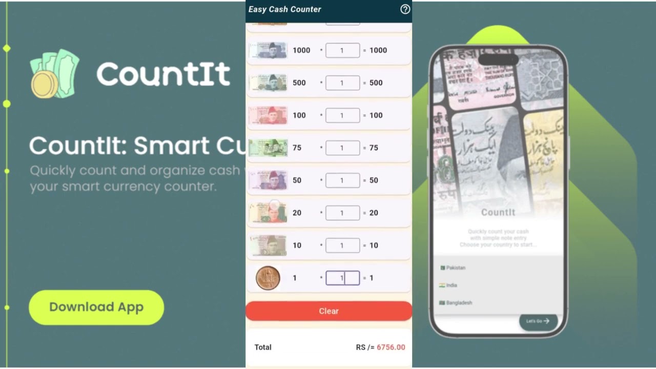 Cash Counter &ndash; Money Counter App Tutorial | How to Count Cash Easily