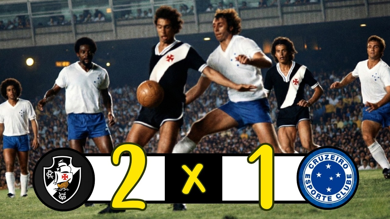Vasco da Gama 2 x 1 Cruzeiro - Final Brasileirão 1974 | Gols e Lances Polêmicos