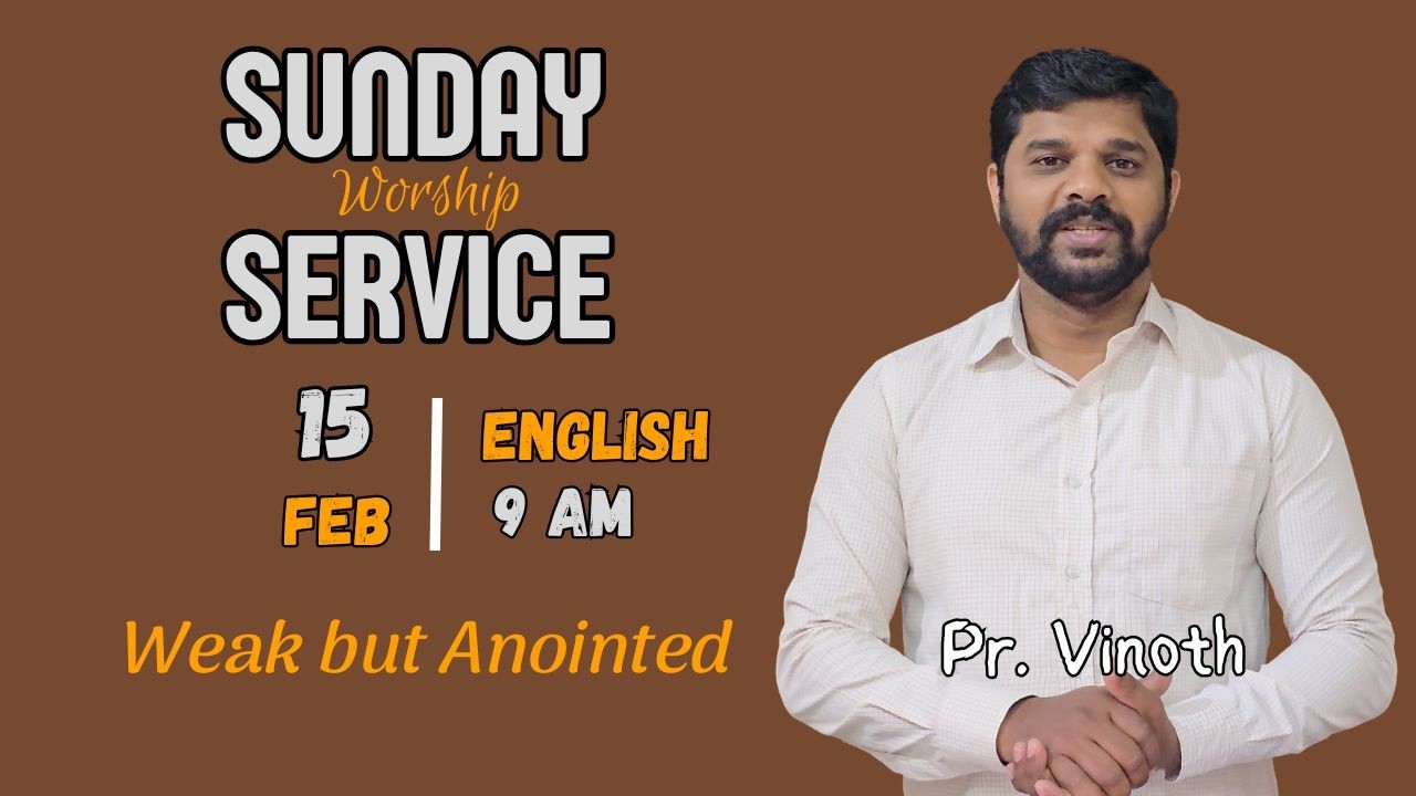 Live Sunday Service | Weak but Anointed | 2 Samuel 3:39 | Pr. Vinoth | Life Redeeming Ministries